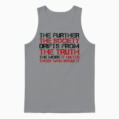 George Orwell Quote Free Speech Truth Political Unisex Tank Top - Sport Grey