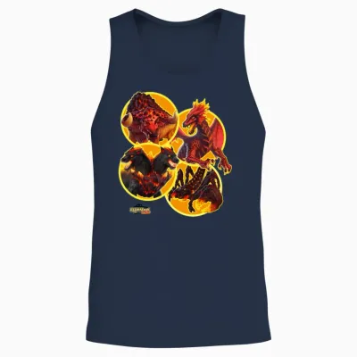 Schleich® Eldrador® Creatures Lava World Monsters Unisex Tank Top - Navy