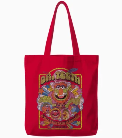 The Muppets - Dr Teeth Tote Bags - Red