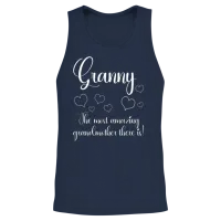 Granny the Most Funny — Grandma Unisex Tank Top - Navy – 2