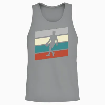 Basketball Retro Unisex Tank Top - Sport Grey