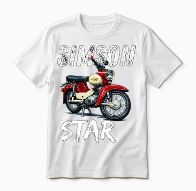 Simson Sr4-2 Star Mofa Kult Motorrad Ddr Klassiker Retro Unisex T-Shirt - White