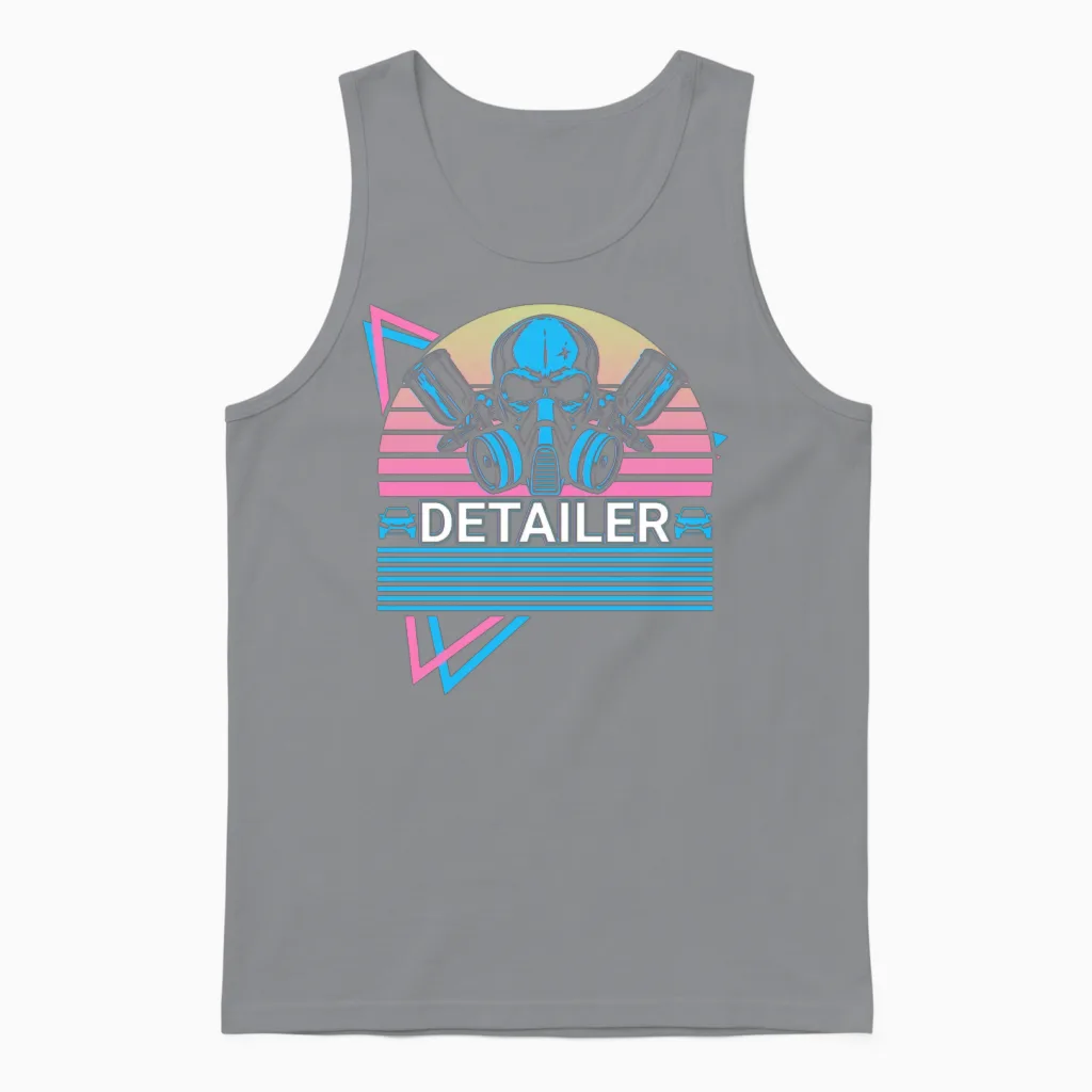 Detailer Retro Unisex Tank Top in Sport Grey