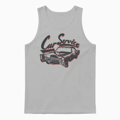 Retro Car Unisex Tank Top - Ash