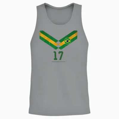 Brésil Cadeau Drapeau Brésil Fan Vintage Samba Brasil Unisex Tank Top - Sport Grey