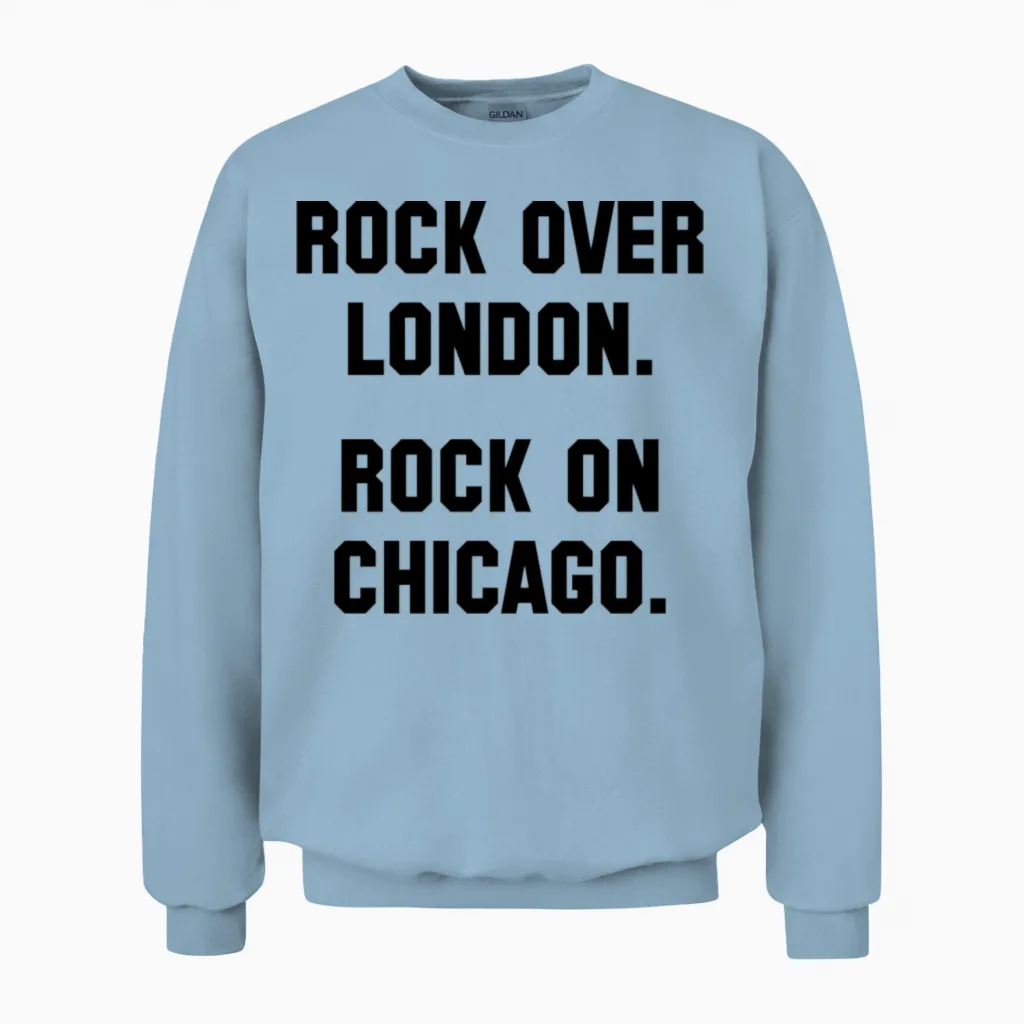 Wesley Willis Unisex Sweatshirt in Light Blue