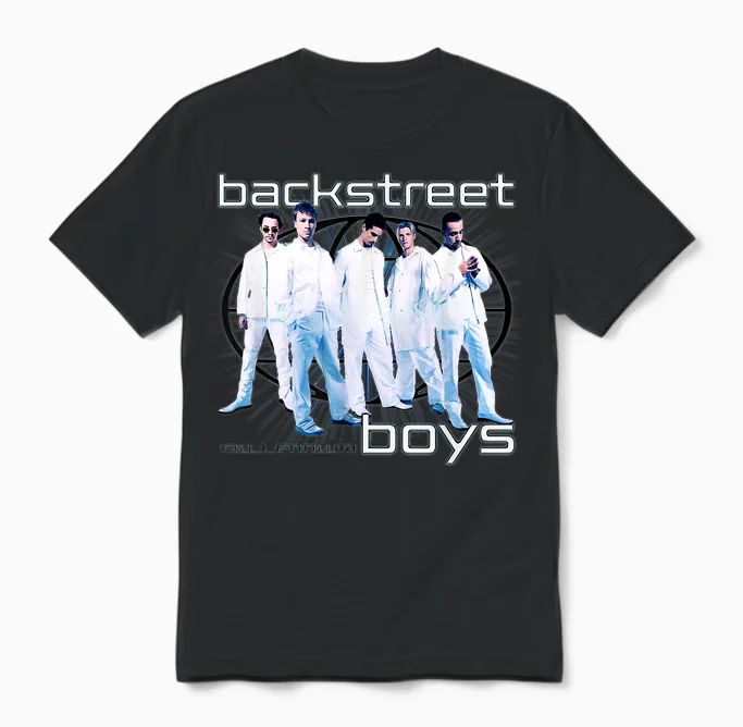 Backstreet Boys Millenium Globe Unisex T-Shirt in Black