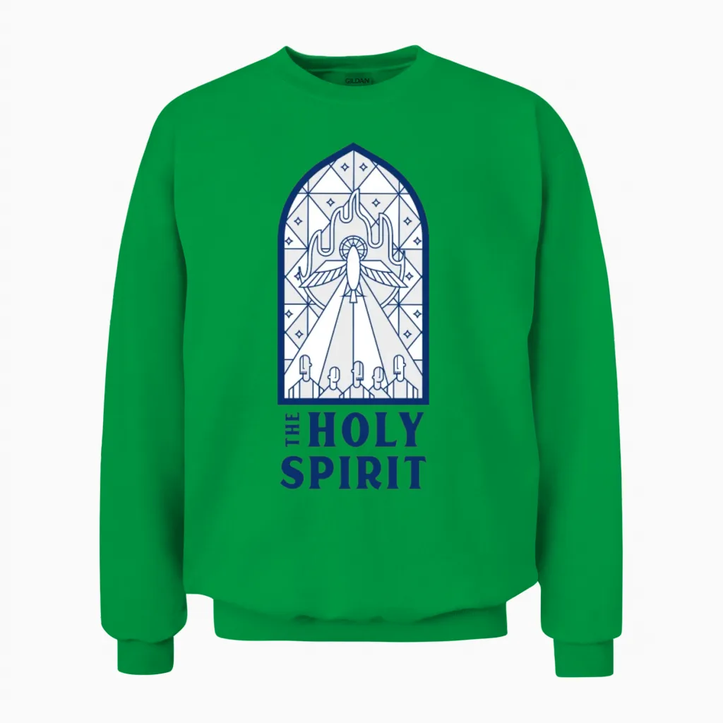 The Holy Spirit Unisex Sweatshirt in Irish Green