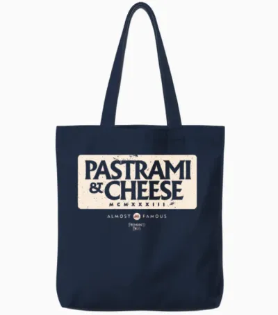Pastrami & Cheese Tote Bags - Navy