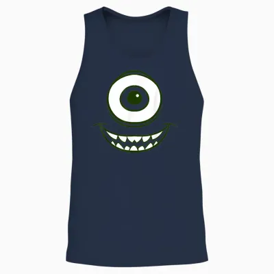 Disney Pixar Monsters, Inc. Halloween Mike Wazowski Costume Unisex Tank Top - Navy