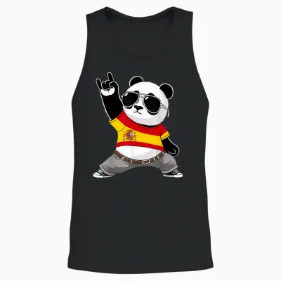 Spanische Flagge, Herren, Damen, Kinder, Spanien Unisex Tank Top - Black