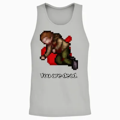 Tibia Merch You Are Dead Unisex Tank Top - Ash