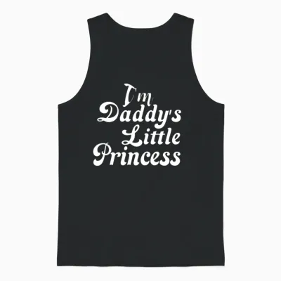 I'm Daddy Little Princesses Unisex Tank Top - Black