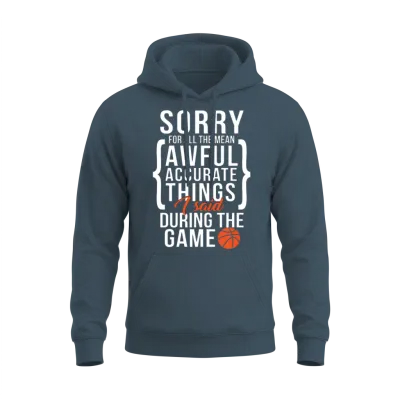 Funny Basketball Player Design Unisex Hoodie - Dark Heather