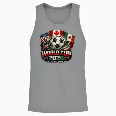 Soccer Football - World Cup 2026 Usa Canada Mexico America Unisex Tank Top - Sport Grey