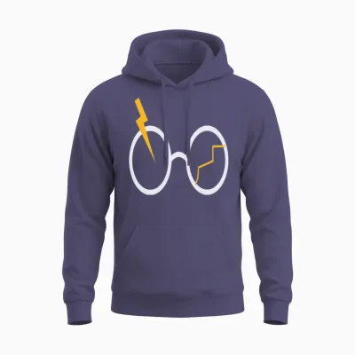 Embroidery Funny Unisex Hoodie - Heather Sport Dark Navy