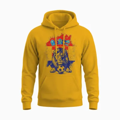 Kroatien Tshirt Balkan Herren Kroate Zagreb Hrvatska Unisex Hoodie - Gold