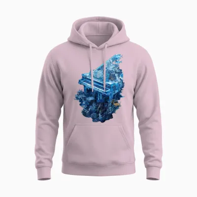Eau Pour Piano Unisex Hoodie - Light Pink