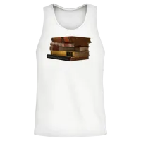 Books Reader Reading Buecher Lesen Lernen75 Unisex Tank Top - White – 2