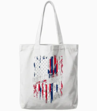 Don't Let the Old Man in - Vintage American Tote Bags - White