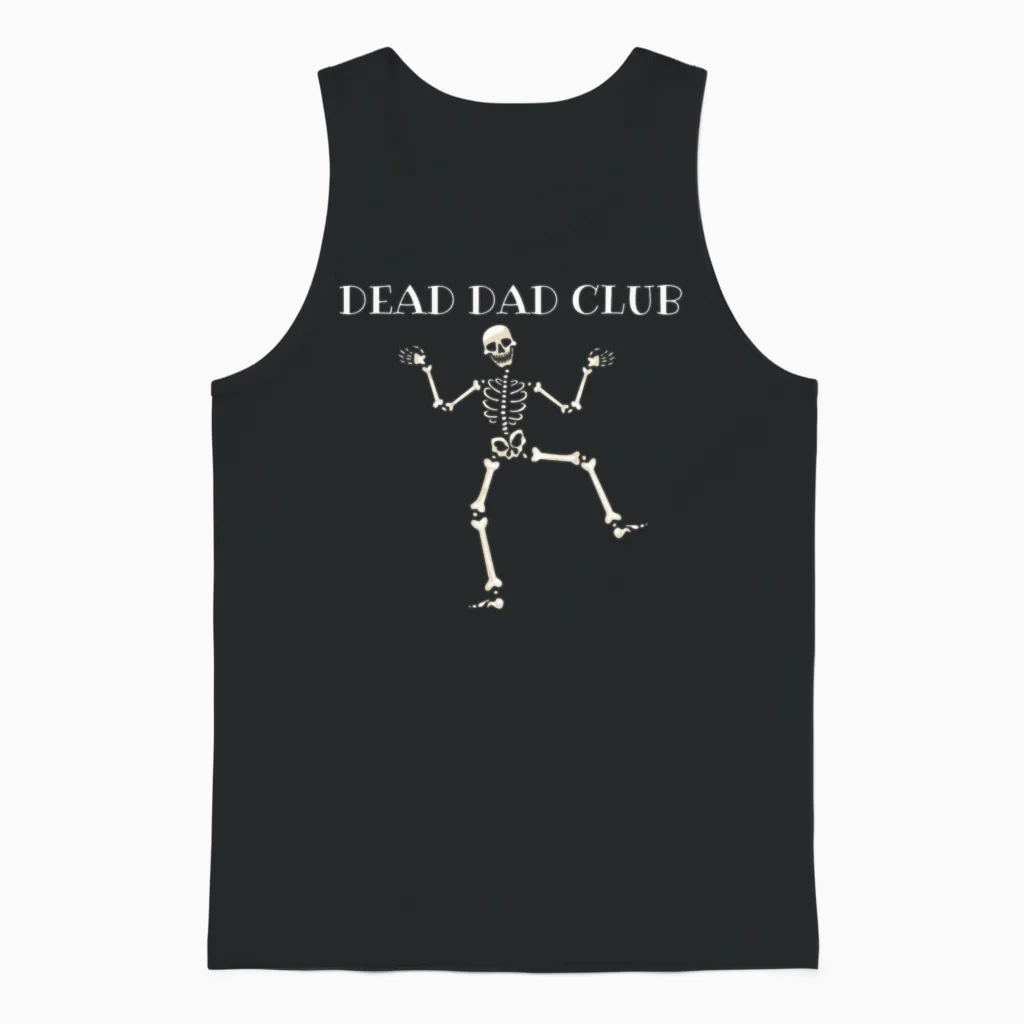 Dead Dad Club Unisex Tank Top in Black