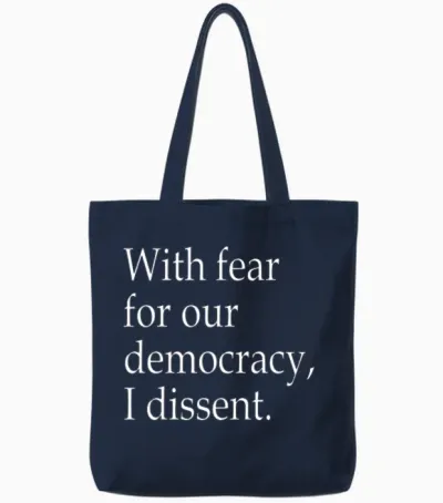 I Dissent Tote Bags - Navy