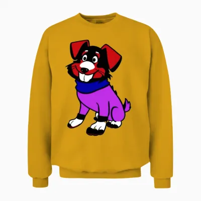 Funny Cool Dog Unisex Sweatshirt - Gold