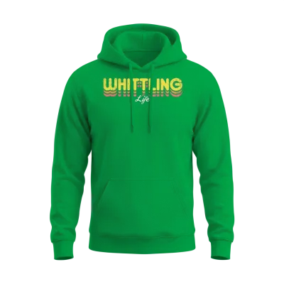 Retro Whittling Life Unisex Hoodie - Irish Green
