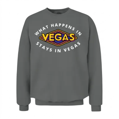 What Happens in Vegas Stays in Vegas Unisex Sweatshirt - Graphite Heather