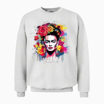 Frida Kahlo - Vielzahl Von Artikeln Unisex Sweatshirt - White
