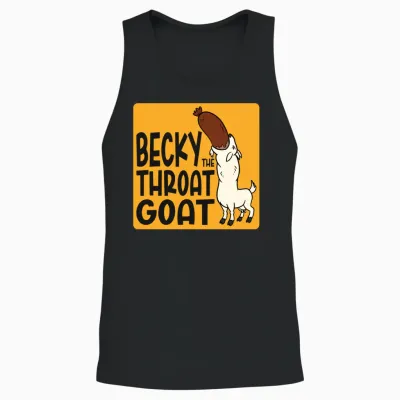 Becky the Throat Goat Unisex Tank Top - Black