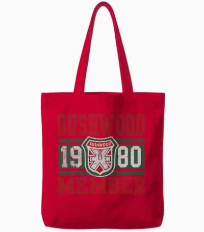 Retro Bushwood 1980 Member Tote Bags - Red