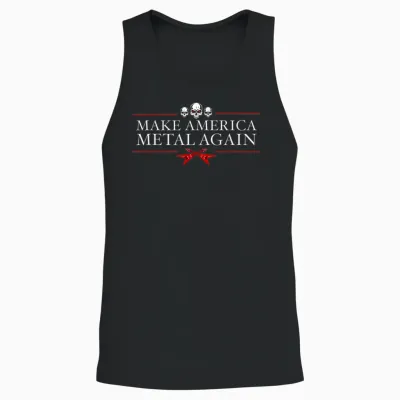 Make America Metal Again Trump Rock Heavy Music Thrash Gift T-Shirt Small Unisex Tank Top - Black