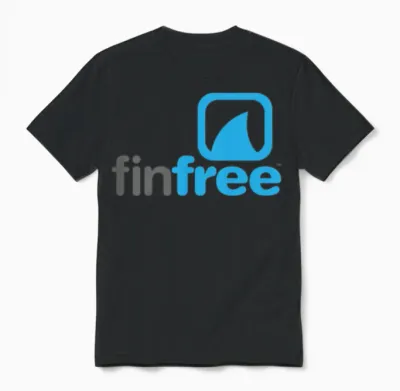 Finfree™ Logo Official Hires.png Unisex T-Shirt - Black