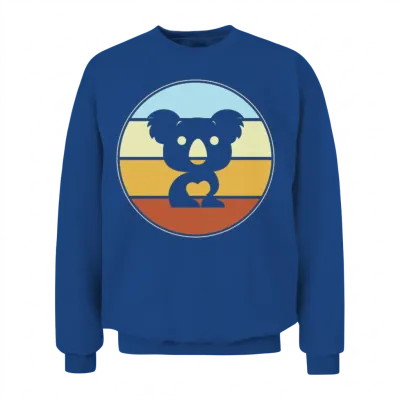 Koala Retro Unisex Sweatshirt - Royal