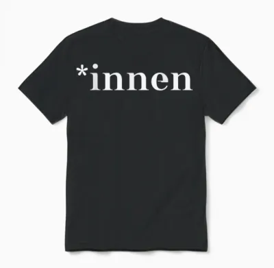 Pro Gendern - Inside - Geschenkidee - Feminismus Unisex T-Shirt - Black