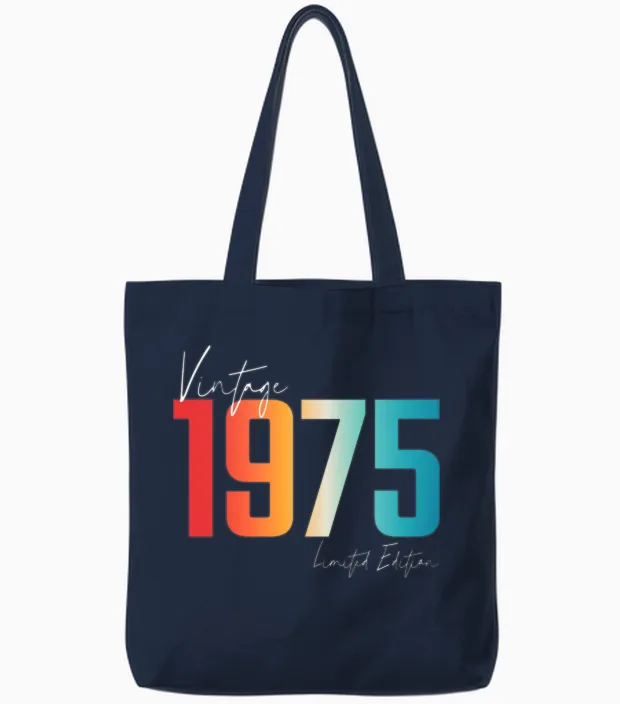 Vintage 1975 Limited Edition Tote Bags in Navy
