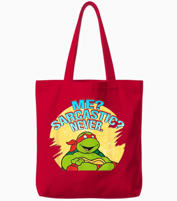 Raphael - Sarcastic Memes & Humor Gift Tote Bags in Red