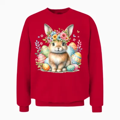 Osterhase Ostern Hase Ostereier Oster Outfit Osterhasen Süß Unisex Sweatshirt - Red