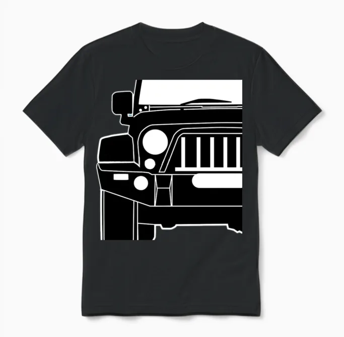 Jeep Wrang Unisex T-Shirt in Black