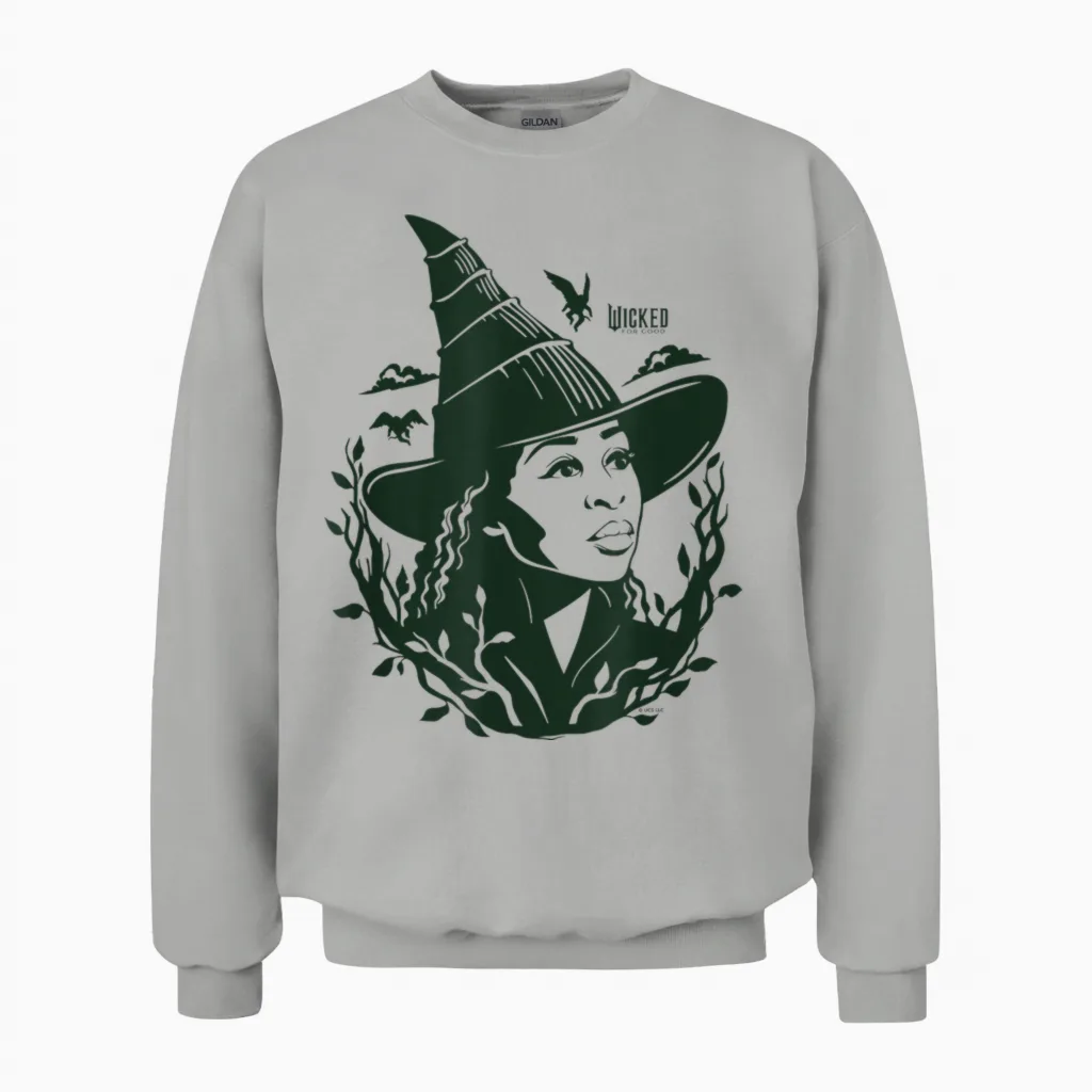 Wicked: for Good Elphaba Gauze Unisex Sweatshirt in Ash