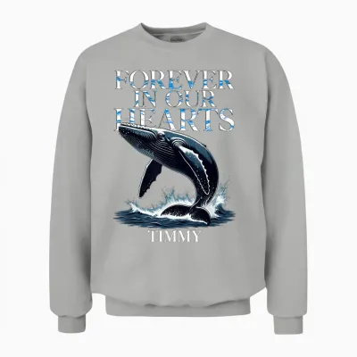 Timmy Wal Ostsee Buckelwal Team Hope Free in Our Hearts 2026 Unisex Sweatshirt - Ash
