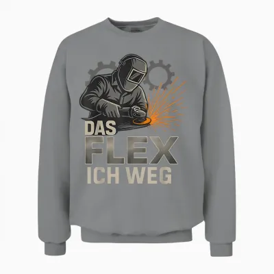 Das Flex Ich Weg Unisex Sweatshirt - Sport Grey
