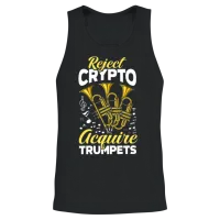 Funny Trumpet Player Gift Unisex Tank Top - Black – 2