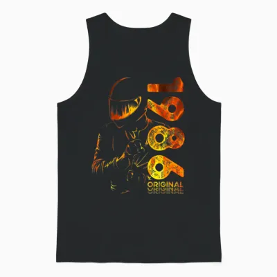 40e Anniversaire Homme Moto Motard Biker 1986 Unisex Tank Top - Black