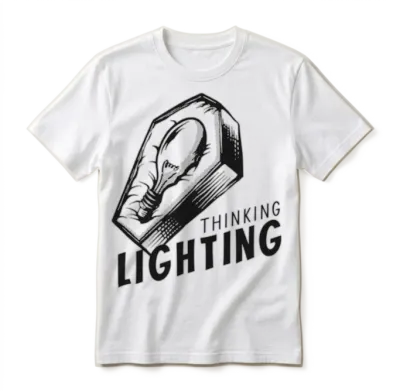 Lighting Dead Funny Unisex T-Shirt - White