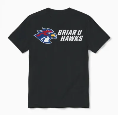 Briar U Hawks Manche Longue Unisex T-Shirt - Black