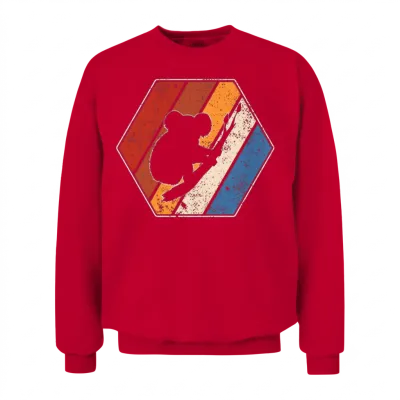 Koala Retro Unisex Sweatshirt - Red