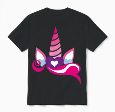 Unicorn Unisex T-Shirt - Black