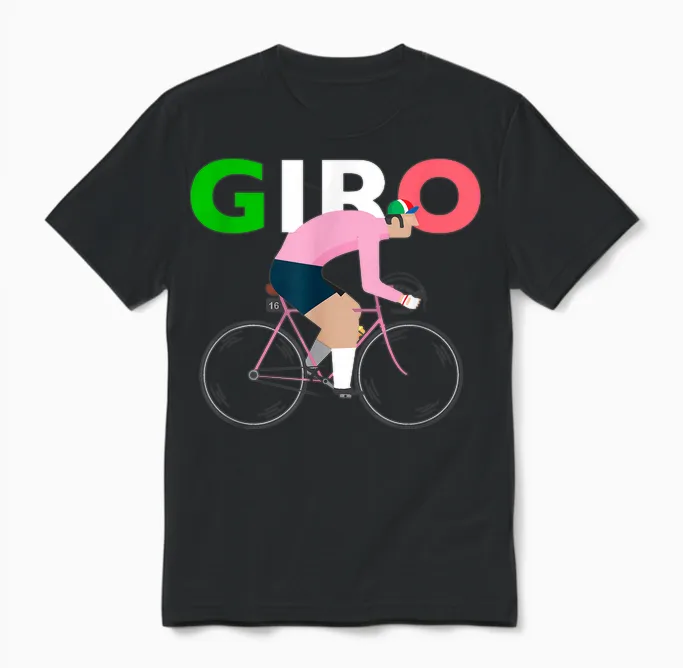 Rosa Trikot I Radfahren I Biking I Giro I Italien Unisex T-Shirt in Black